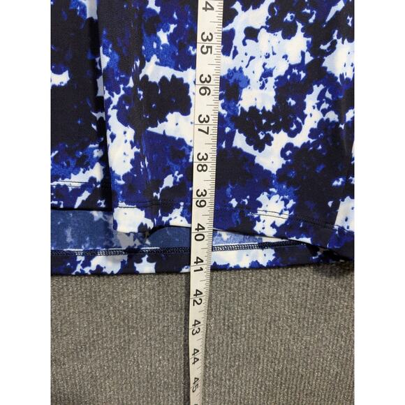 LRL Ralph Lauren Dress Womens 3X Navy White Tiered Prep Designer Career Office - Picture 12 of 14